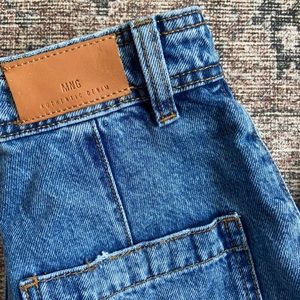 Mango High-waisted Wide- leg  Medium wash - size 2